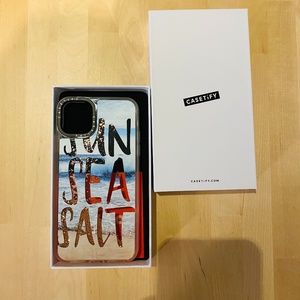 Casetify - iPhone 11 Pro Max Case - "Sun Sea Salt" with glittery like sand